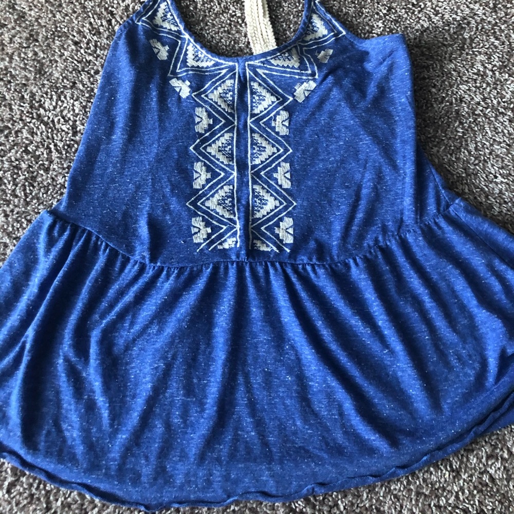 Blue tank